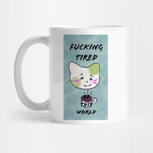 Tired Cat Mug